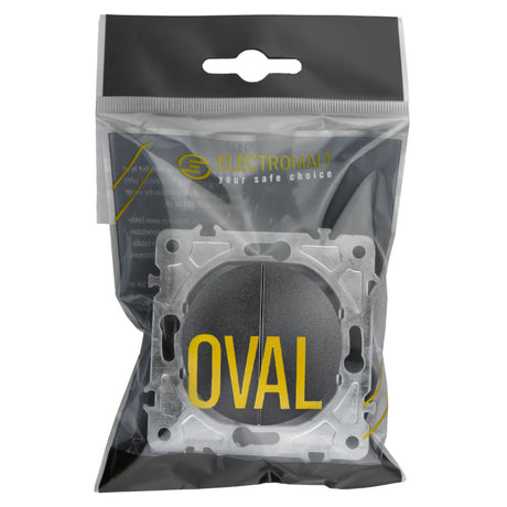 Vypínač ELECTROMALT OVAL OVA1008B černý