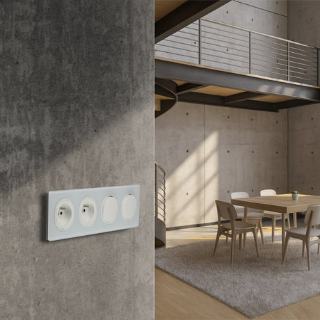 Vypínač ELECTROMALT OVAL OVA1006W bílý