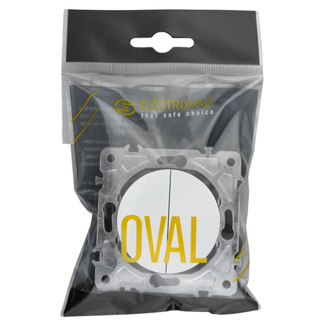 Vypínač ELECTROMALT OVAL OVA1009W bílý