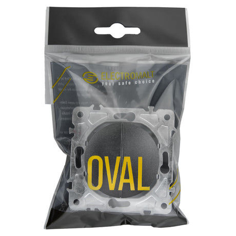 Vypínač ELECTROMALT OVAL OVA1009B černý