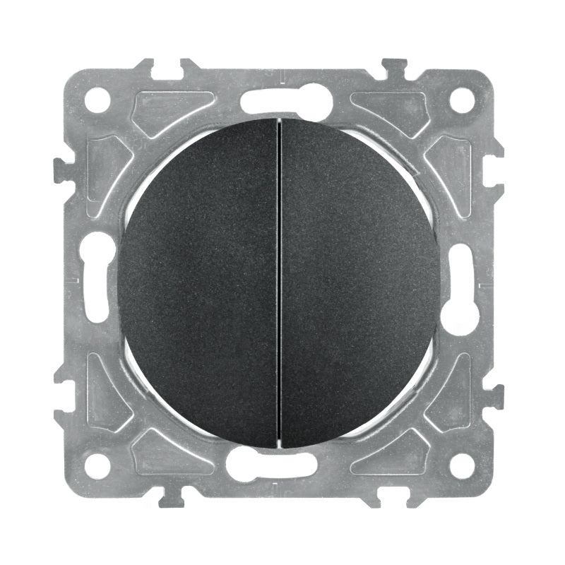 Vypínač ELECTROMALT OVAL OVA1009B černý