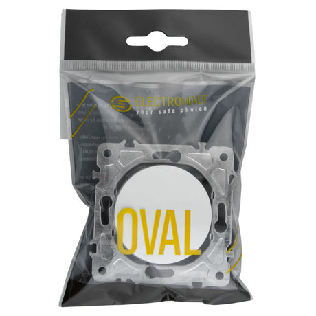 Vypínač ELECTROMALT OVAL OVA1007W bílý