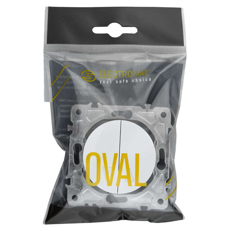 Spínač na rolety ELECTROMALT OVAL OVA1030W bílý