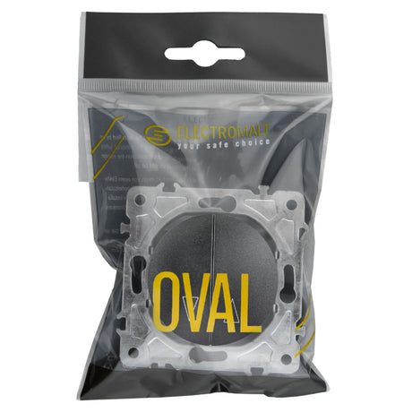 Spínač na rolety ELECTROMALT OVAL OVA1030B černý