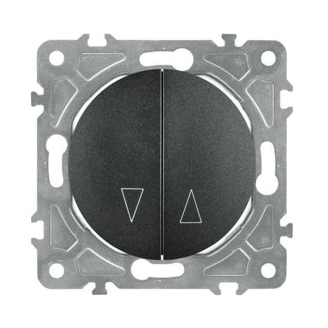 Spínač na rolety ELECTROMALT OVAL OVA1030B černý
