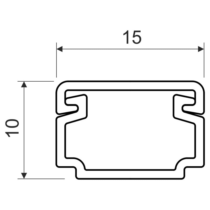 Lišta KOPOS LH 15x10 HD hranatá