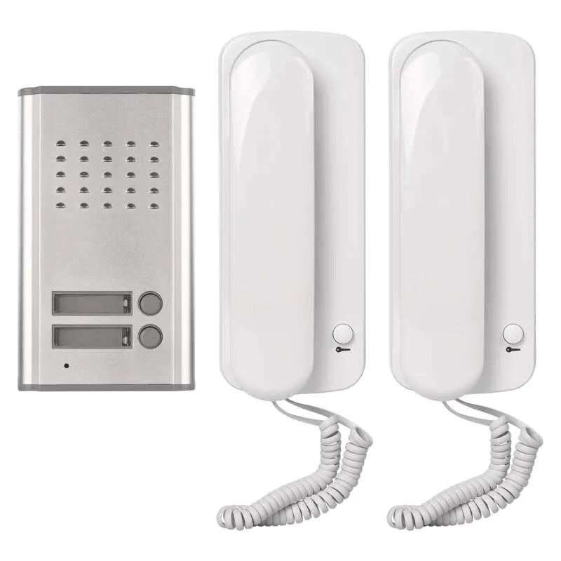 Sada domovního audiotelefonu H1086, 2 účastníci
