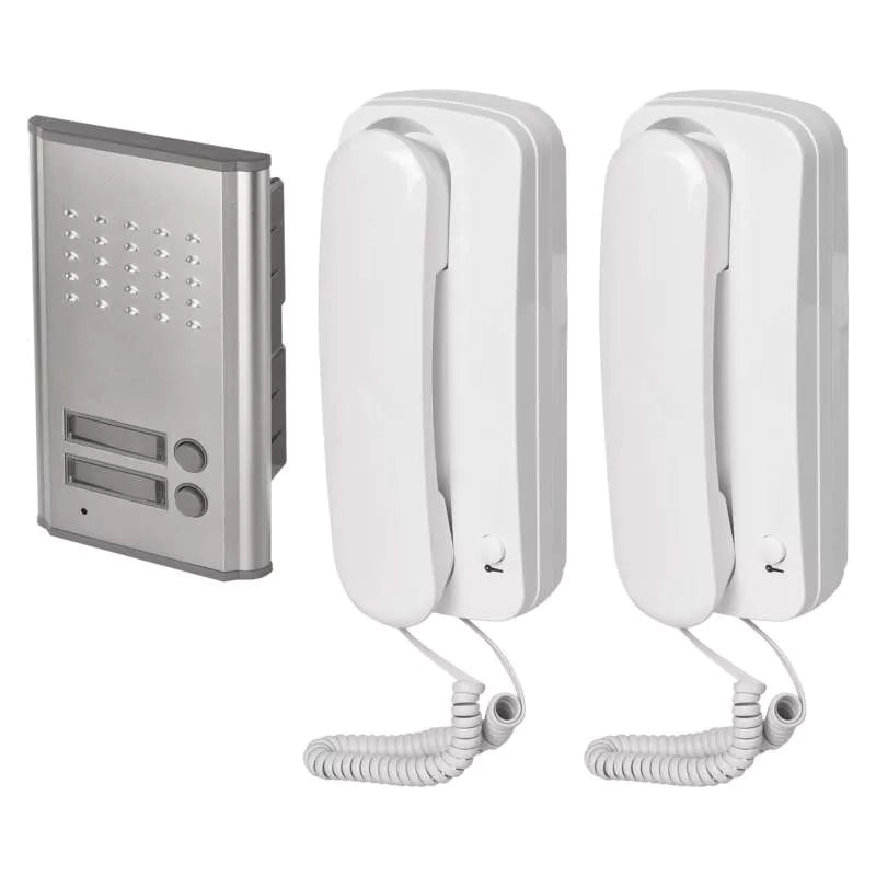 Sada domovního audiotelefonu H1086, 2 účastníci