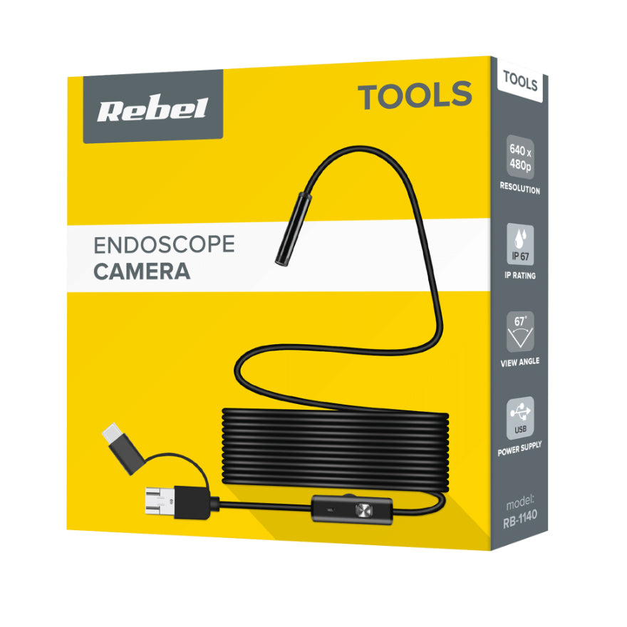 Kamera endoskopická REBEL RB-1140 pro mobilní telefon