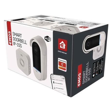GoSmart domovní bezdrátový bateriový videozvonek EMOS H4032 IP-15S s WiFi