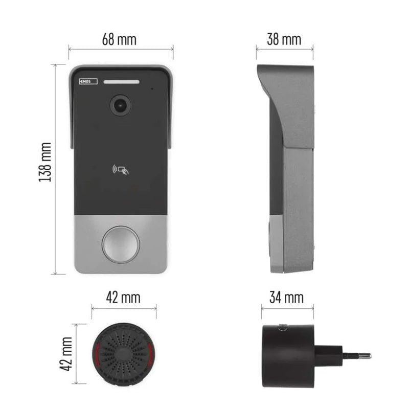 GoSmart videozvonek EMOS IP-20PoE WiFi Tuya