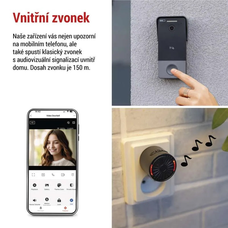 GoSmart videozvonek EMOS IP-20PoE WiFi Tuya