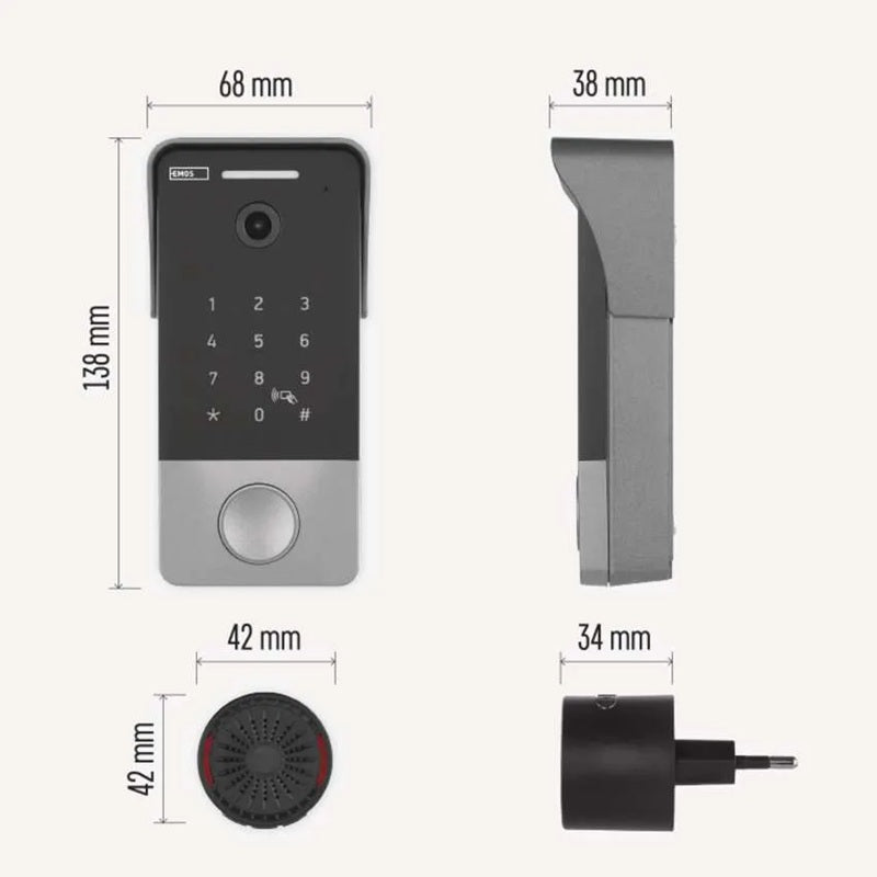 GoSmart videozvonek EMOS IP-21PoE WiFi Tuya