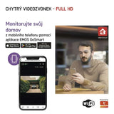 GoSmart domovní bezdrátový bateriový videozvonek EMOS IP-09D s WiFi a solárním panelemm