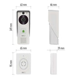 GoSmart domovní bezdrátový bateriový videozvonek EMOS IP-09D s WiFi a solárním panelemm