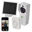 GoSmart domovní bezdrátový bateriový videozvonek EMOS IP-09D s WiFi a solárním panelemm