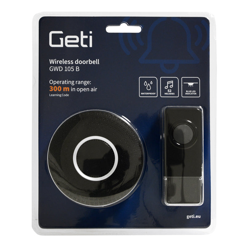 Zvonek bezdrátový GETI GWD105B