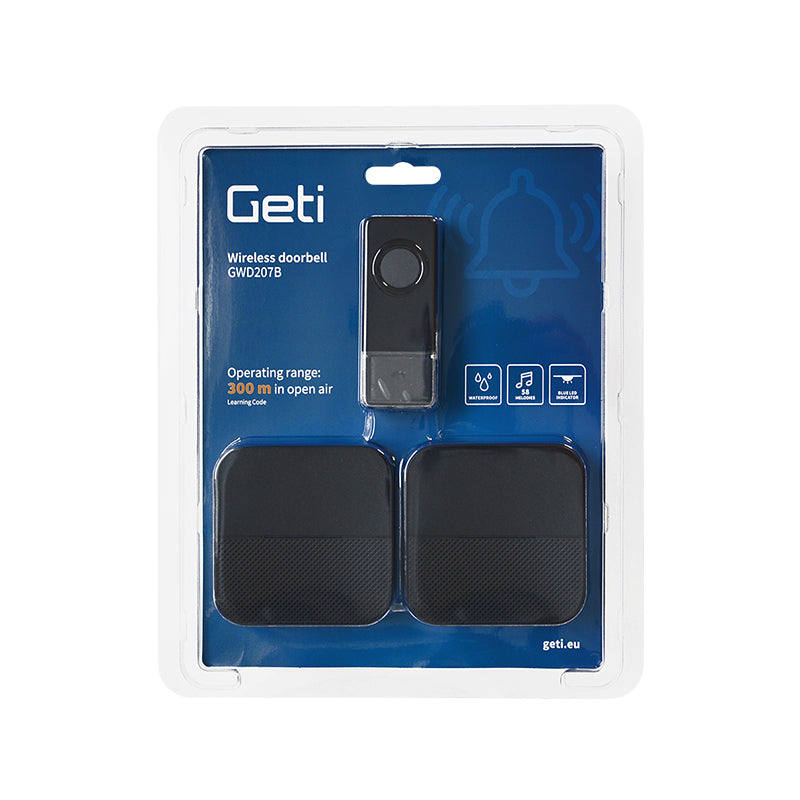Zvonek bezdrátový GETI GWD207B sada