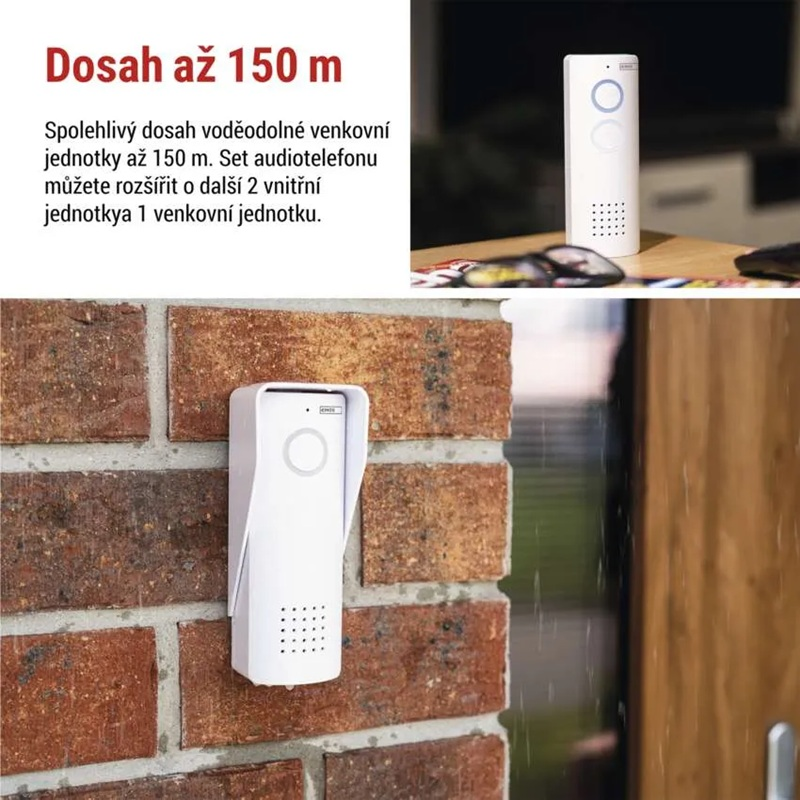 Sada bezdrátového domovního audiotelefonu H1087, 1 účastník