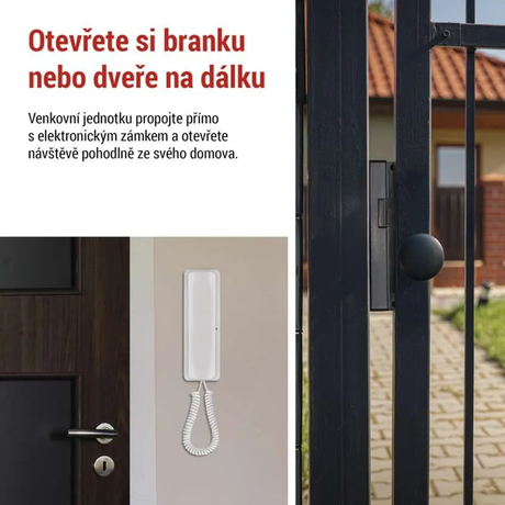 Sada bezdrátového domovního audiotelefonu H1088, 1 účastník