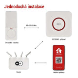 GoSmart domovní bezdrátový zvonek P5735WS do zásuvky s WiFi
