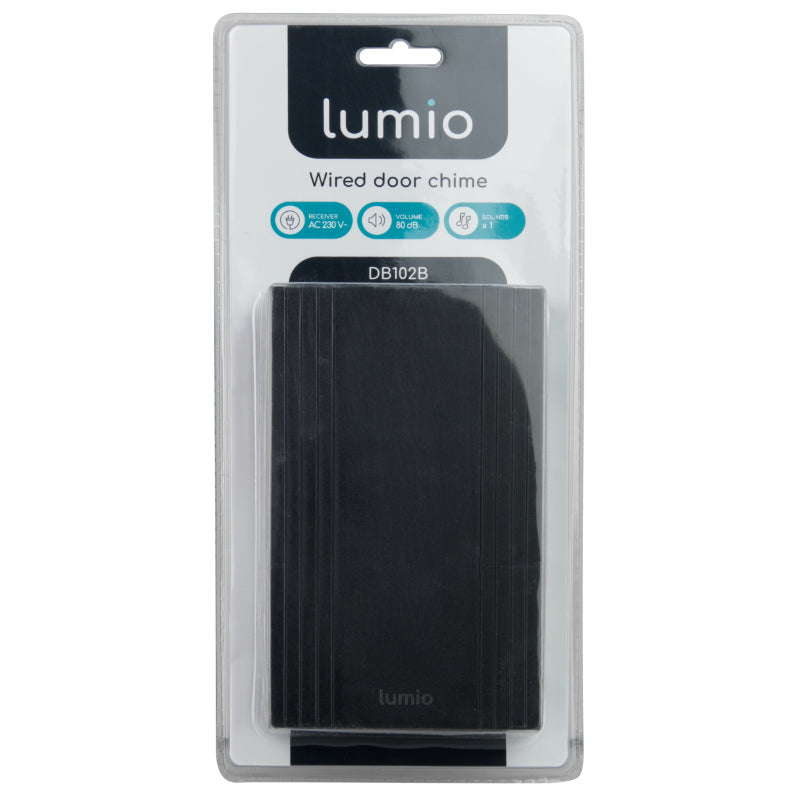 Zvonek drátový LUMIO DB102B černý
