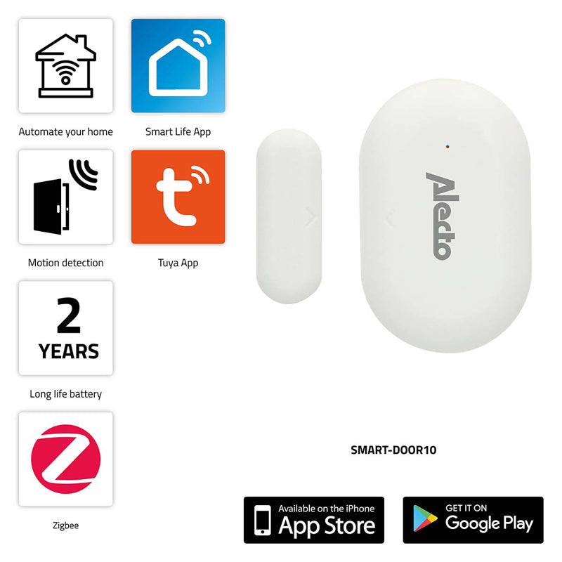 Smart detektor na dveře/okno ALECTO SMART-DOOR10 ZigBee Tuya