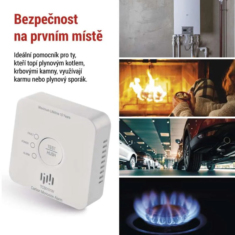 GoSmart detektor oxidu uhelnatého EMOS TCS0101W s WiFi