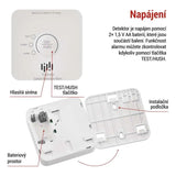 GoSmart detektor oxidu uhelnatého EMOS TCS0101W s WiFi