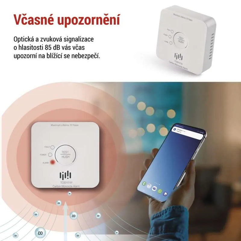 GoSmart detektor oxidu uhelnatého EMOS TCS0101W s WiFi