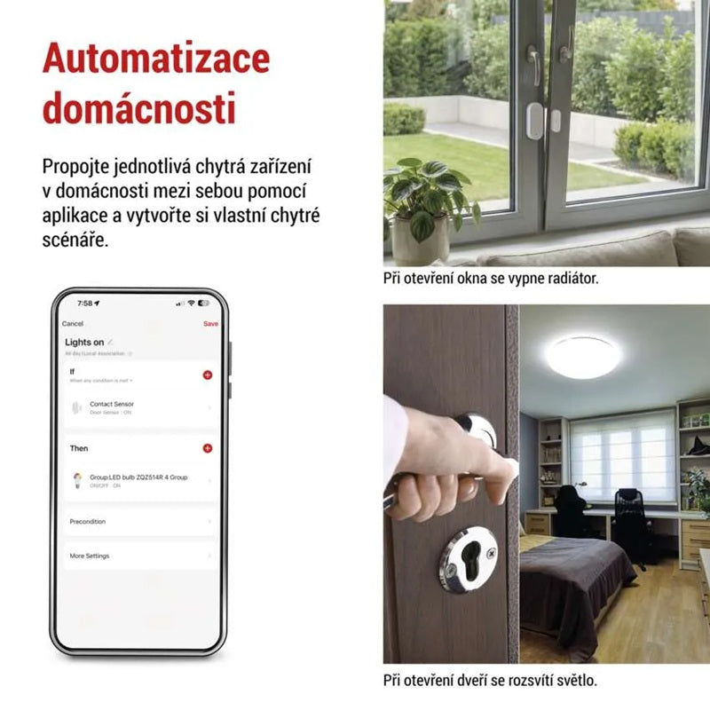GoSmart bezdrátový dveřní senzor EMOS IP-2011Z, ZigBee