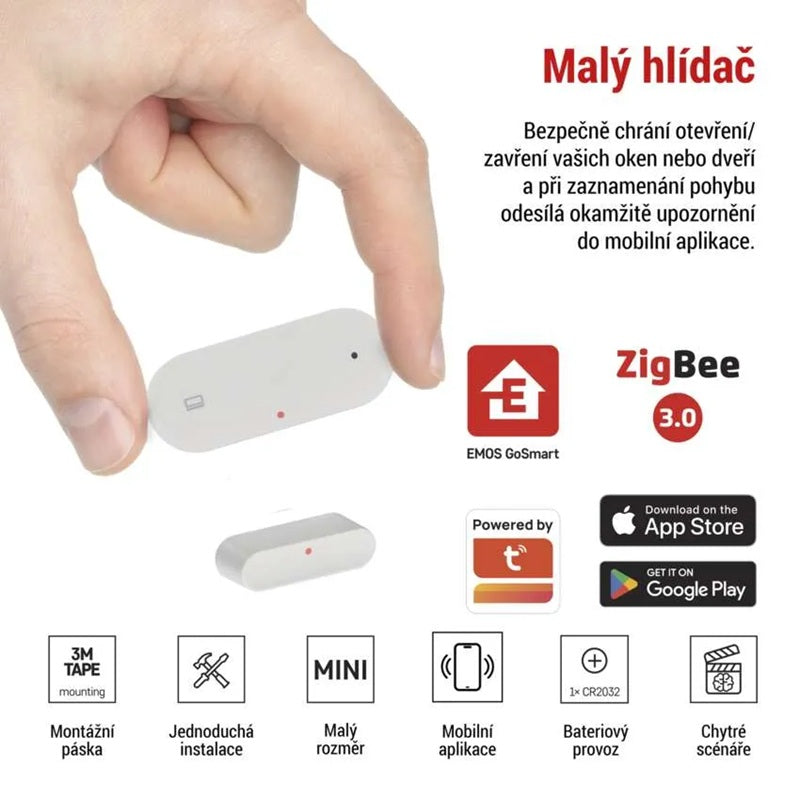 GoSmart bezdrátový dveřní senzor EMOS IP-2011Z, ZigBee
