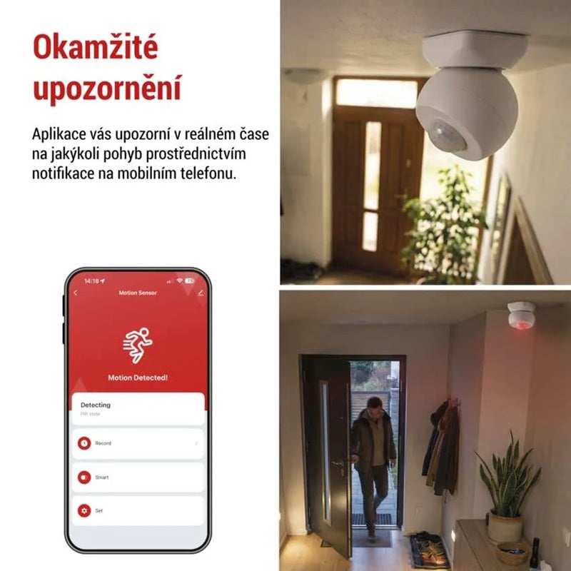 GoSmart PIR senzor (pohybové čidlo) EMOS H5024 IP20, ZigBee