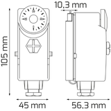 Termostat TC AT10 příložný