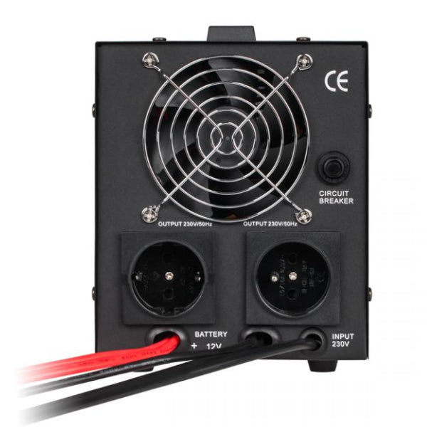 Zdroj záložní KEMOT PROsinus-800 12V 230V 800VA 500W Black