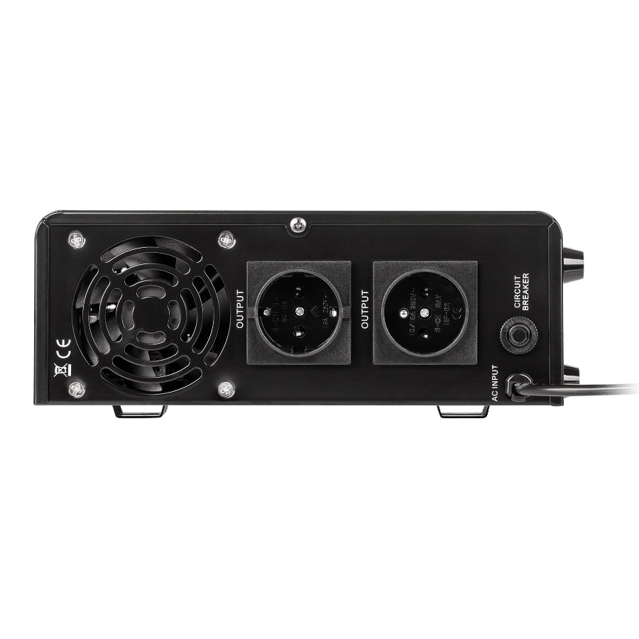 Zdroj záložní KEMOT PROsinus-500 12V 230V 500VA 300W Black nástěnný
