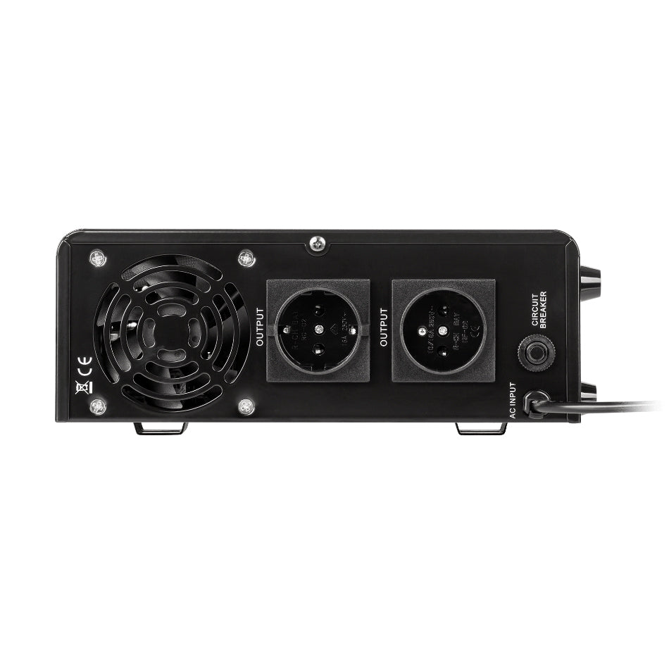 Zdroj záložní KEMOT PROsinus-800 12V 230V 800VA 500W Black nástěnný