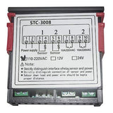 Digitální termostat duální STC-3008 rozsah -55~120°C, 230V AC