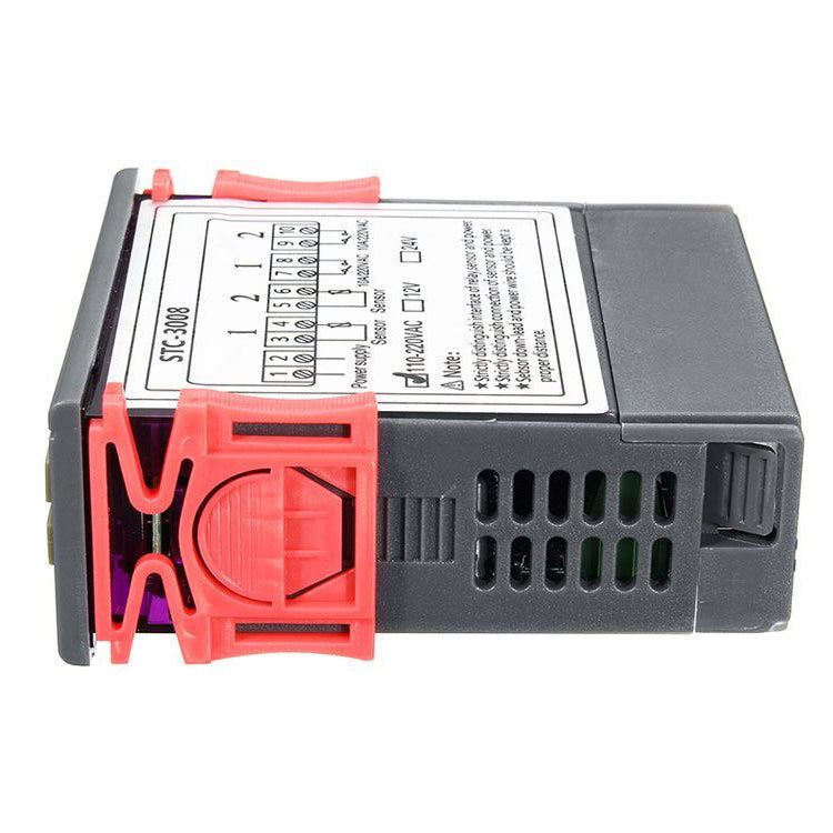 Digitální termostat STC-3018 rozsah -55°C~120°C, 230VAC
