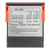 Digitální termostat STC-1000, rozsah -50~99°C, napájení 12V