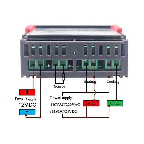 Digitální termostat STC-1000, rozsah -50~99°C, napájení 12V
