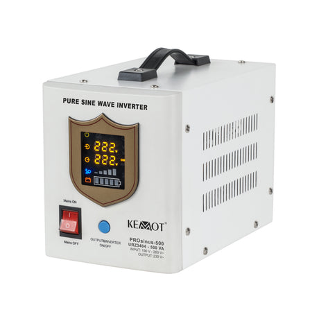 Zdroj záložní KEMOT PROsinus-500 12V 230V 500VA 300W White