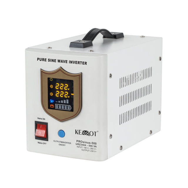 Zdroj záložní KEMOT PROsinus-500 12V 230V 500VA 300W White