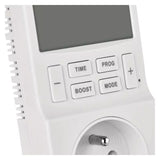 Termostat EMOS P5660FR zásuvkový s funkcí digitálního časovače 2v1
