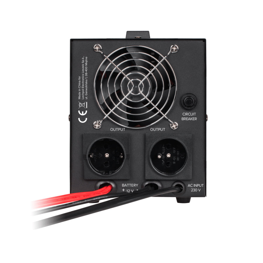 Zdroj záložní REBEL POWER-500 12V 230V 500VA 300W Black