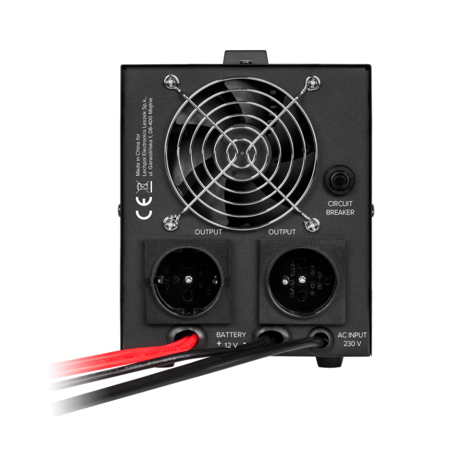 Zdroj záložní REBEL POWER-1000 12V 230V 1000VA 700W Black