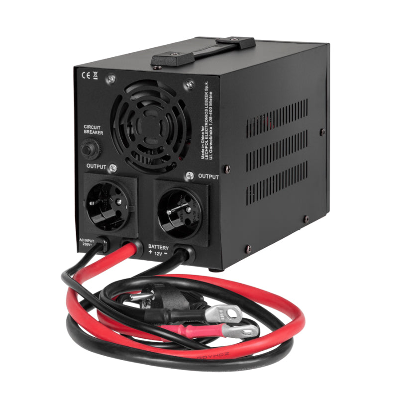 Zdroj záložní REBEL POWER-500-LFP4 12V 230V 500VA 300W Black