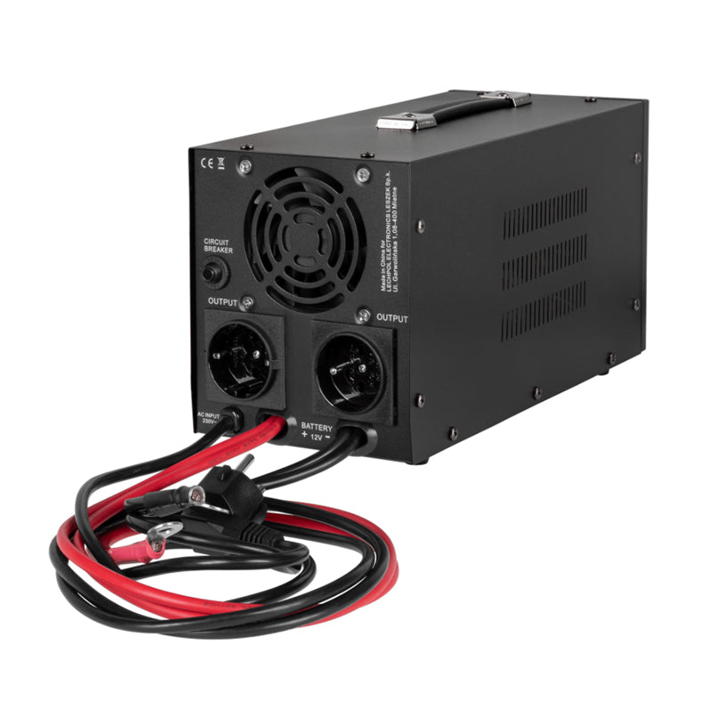 Zdroj záložní REBEL POWER-1000-LFP4 12V 230V 1000VA 700W Black