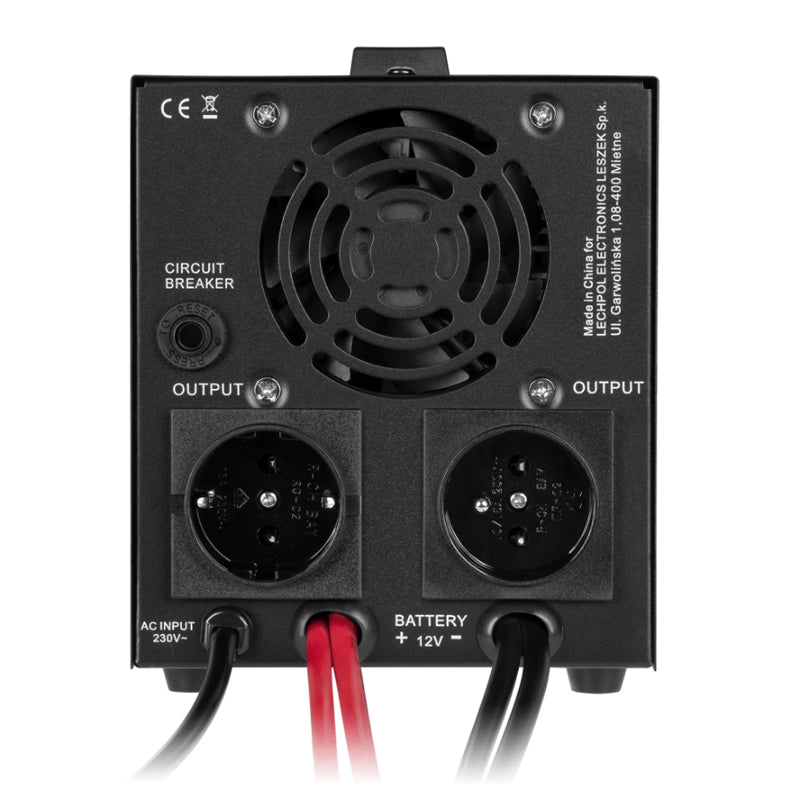 Zdroj záložní REBEL POWER-1000-LFP4 12V 230V 1000VA 700W Black