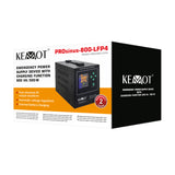 Zdroj záložní KEMOT PROsinus-800-LFP4 12V 230V 800VA 500W Black